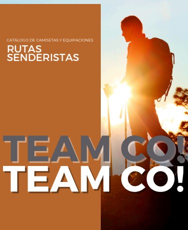 Camisetas para rutas de senderismo y andadas populares en Aragón - Catálogo TEAM CO
