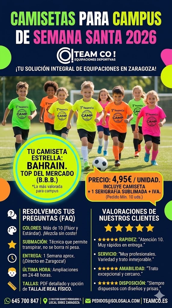 Camisetas Campus 2026 TeamCo