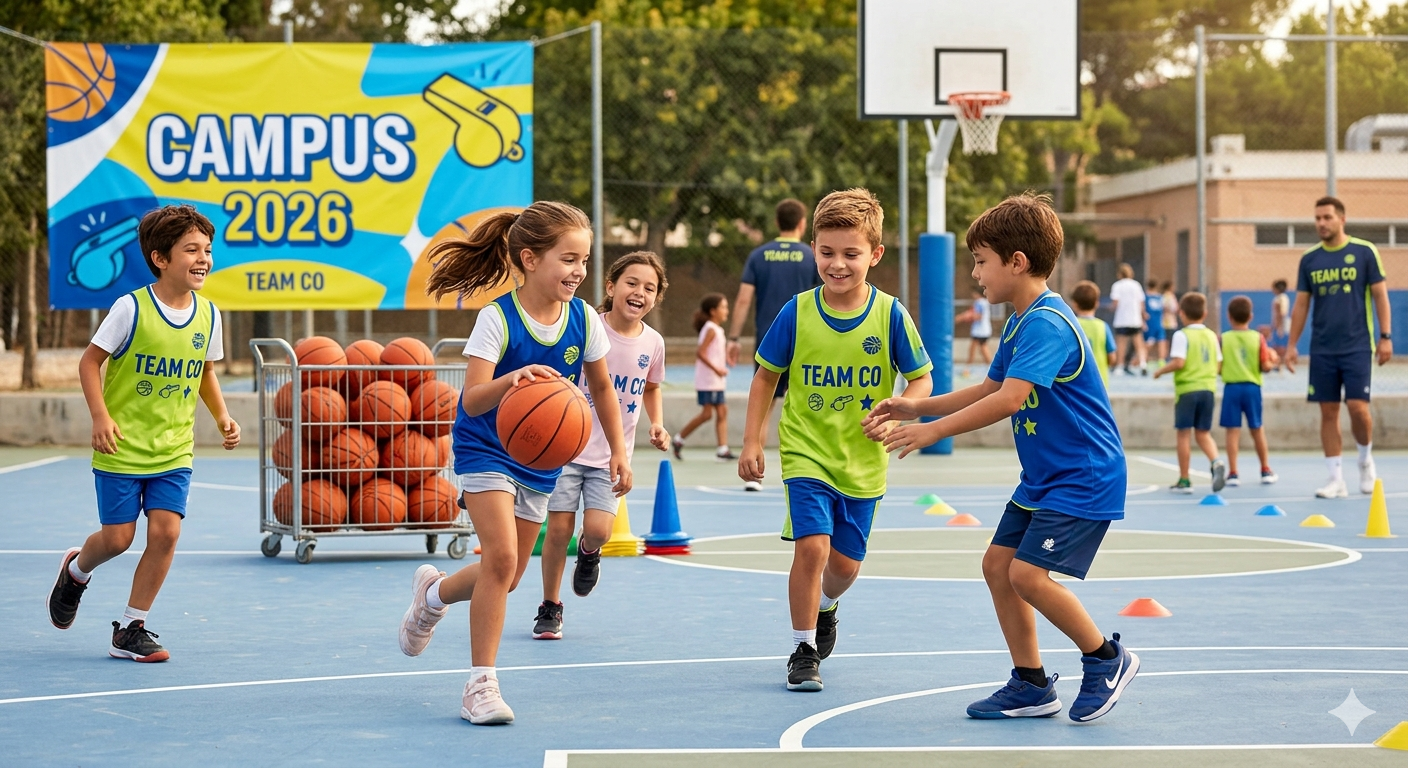 camisetas de campus de baloncesto en zaragoza 2026 de team co equipaciones deportivas