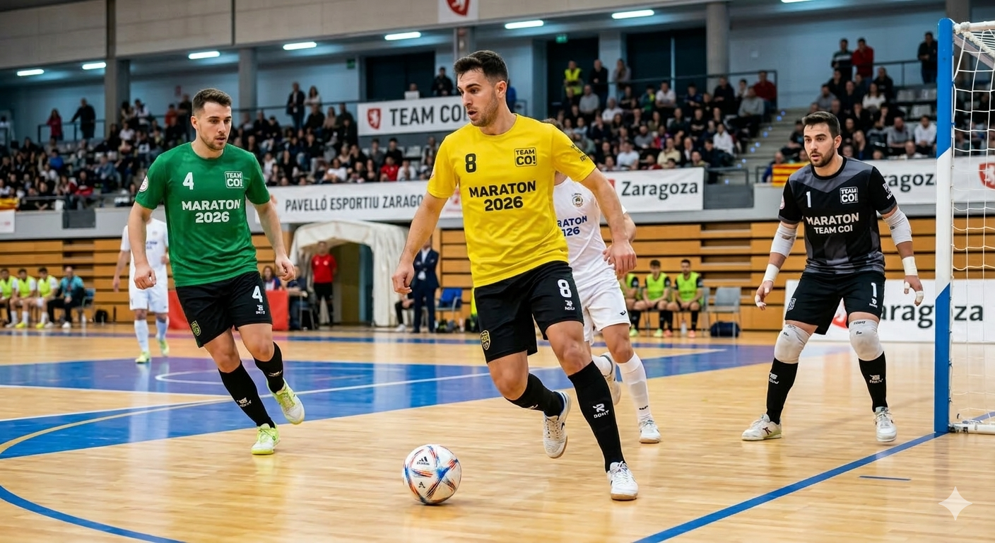 conjuntos y camisetas para maratones de futbol sala 2026 team co