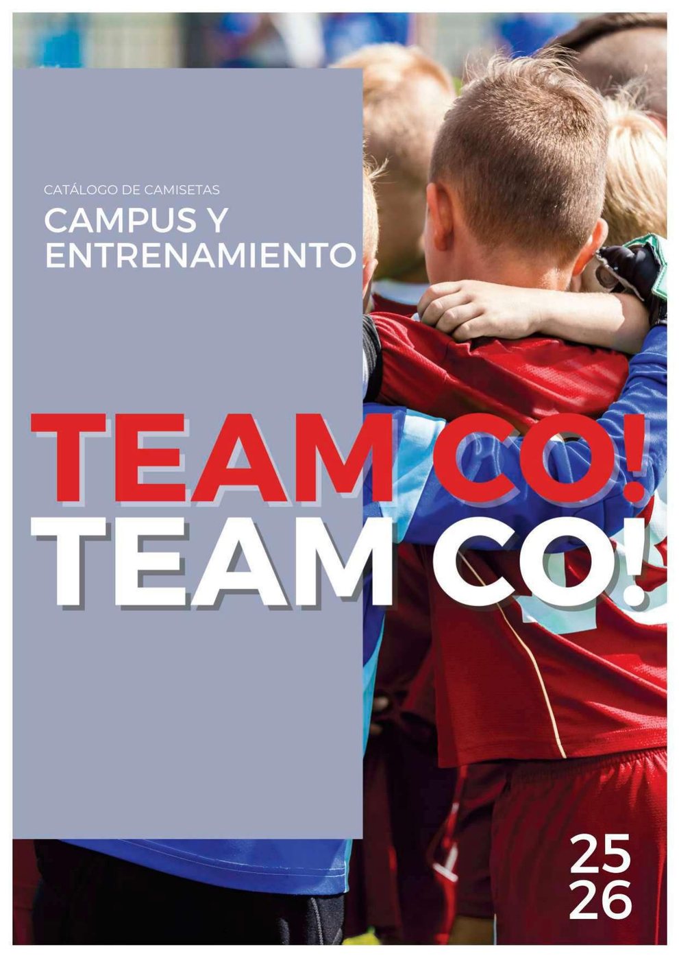 Portada del catálogo de campus y entrenamiento TEAM CO