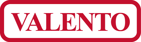 Logotipo de Valento, proveedor oficial de ropa de trabajo y prendas para actividades y colectivos de TEAM CO