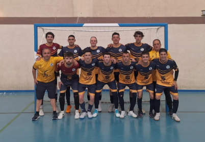 Peña La Murga FS de Sabiñánigo con equipación de fútbol sala realizada por TEAM CO