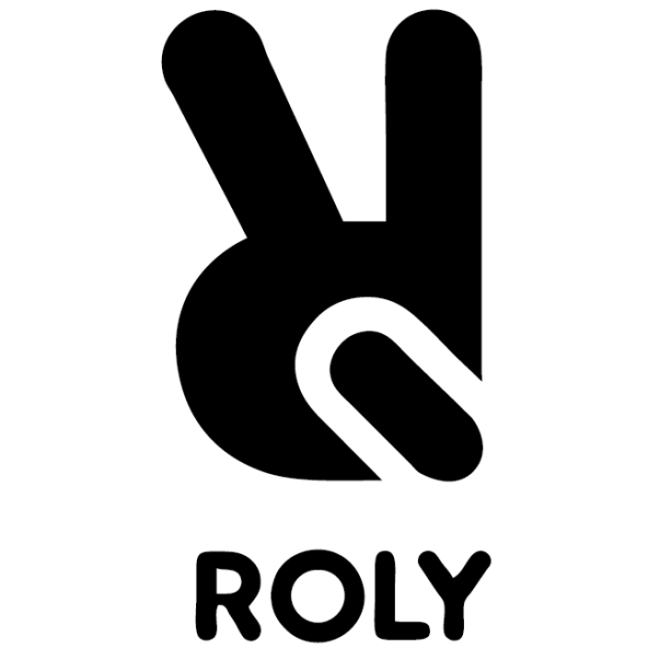 Logotipo negro de ROLY para ropa de grupos, campus, eventos y trabajo - TEAM CO